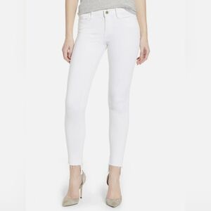 Frame Denim Bright White Skinny Jeans